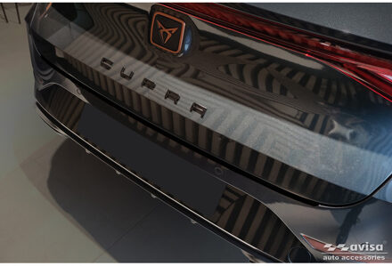 Matzwart RVS Achterbumperprotector passend voor Seat Leon Sportstourer incl. FR / Cupra AV240361
