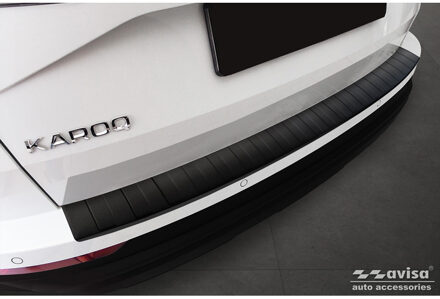 Matzwart RVS Achterbumperprotector passend voor Skoda Karoq Facelift 2022- + Sportline Facelift 2022 AV240338