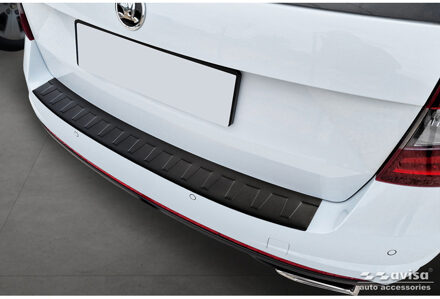 Matzwart RVS Achterbumperprotector passend voor Skoda Octavia Combi RS (5E5) 2013-2017 & FL 2017-202 AV240336