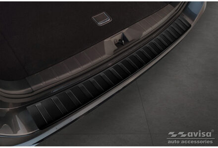 Matzwart RVS Bumper beschermer passend voor Subaru Outback (BT) 2020- 'Ribs' AV240301