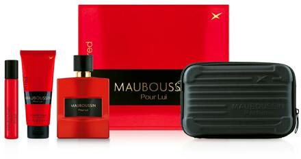 Mauboussin Geschenkset Mauboussin Pour Loui In Red Prestige EDP Gift Set 100 ml + 75 ml + 20 ml