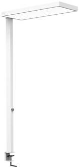 Maul LED klemlamp MAULjura, wit, aluminium, dimbaar, 100 cm