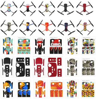 Mavic Air 2 PVC Stickers Whole Set Waterproof Skin Arm Protector Body Decals For DJI Control Air Mavic accessories 2 Remote I4M4