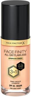 Max Factor Facefinity All Day Flawless 3 in 1 Vegan Foundation 30ml (Various Shades) - C40 - LIGHT IVORY