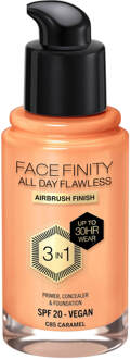 Max Factor Facefinity All Day Flawless 3 in 1 Vegan Foundation 30ml (Various Shades) - C85 - CARAMEL