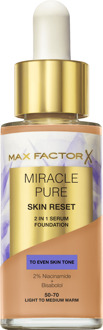 Max Factor Foundation Max Factor Miracle Pure Skin Reset 2 In 1 Serum Foundation 80,5 Medium Warm 30 ml