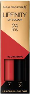 Max Factor Lipfinity Lip Colour 140 Charming Lipstick Roze - 000