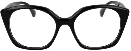 Max Mara Bril Volle Rand Montuur Zwart - One Size