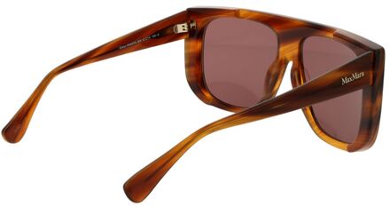 Max Mara Bruine Acetaat Zonnebril - maat