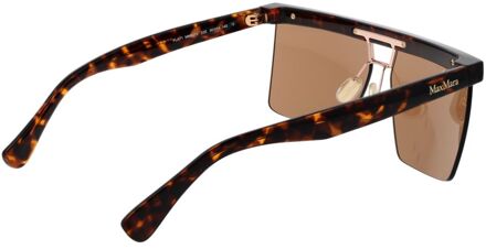 Max Mara Bruine Plastic Zonnebril