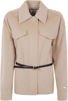 Max Mara Cantore - Dubbele Wol Caban Bruin - EU 42 / UK 14