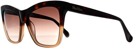 Max Mara Cat Eye Womens Havana Fade Brown Gradient MM0008 Logo2 Bruin