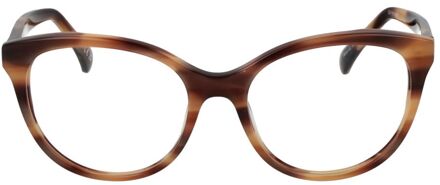 Max Mara Cateye Bril Volle Rand Bruin - One Size