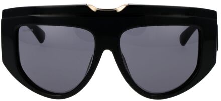 Max Mara Gedurfde Raam Zonnebril Zwart - One Size