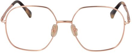 Max Mara Gekaderde Mode Zonnebril Bruin - One Size