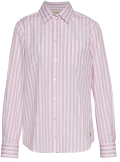 Max Mara Gestreepte katoenen blouse Max Mara , Pink , Dames - S,Xs,3Xs,4Xs,2Xs