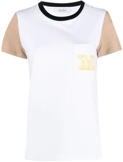 Max Mara Klassieke Color Block Sweatshirt Hoodie Max Mara , White , Dames