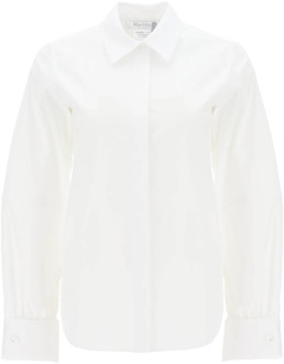 Max Mara Klassieke Witte Button-Up Shirt Max Mara , White , Dames - M,S