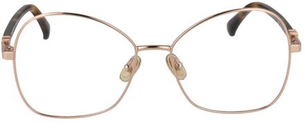 Max Mara Metalen Montuur Bril Bruin