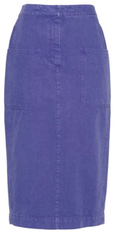 Max Mara Midi Skirts Max Mara , Purple , Dames - M,S,Xs,2Xs