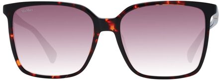 Max Mara Mm1319s Schildpad Vierkante Zonnebril Zwart