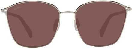 Max Mara Mm1374s Rechthoekige Zonnebril - maat Bruin
