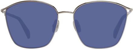Max Mara Mm1415s Vierkante Zonnebril Blauwe Lenzen - maat Middelblauw