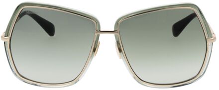 Max Mara Mode Zonnebril Salie Groen - One Size