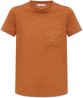 Max Mara Papaia T-shirt Max Mara , Brown , Dames - Xl,L,M,S,Xs