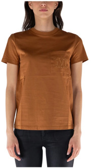 Max Mara Papaia T-shirt Max Mara , Brown , Dames - Xl,L,M,S,Xs