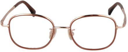Max Mara Ronde Metaal Bril Bruin - One Size