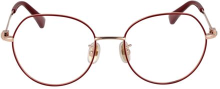 Max Mara Ronde Metalen Oogglazen Bruin