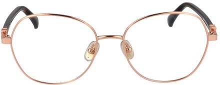 Max Mara Ronde Metalen Ovaalbril - maat Bruin