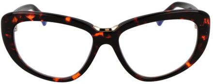 Max Mara Schildpadpatroon Bril Donker Bruin - One Size