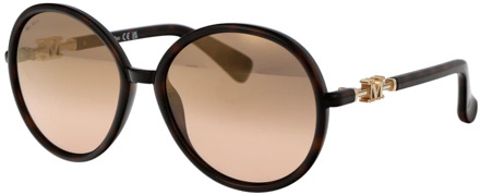 Max Mara Stijlvolle zonnebril met Emme15 ontwerp Max Mara , Multicolor , Dames - 58 MM