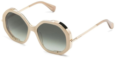 Max Mara Stijlvolle zonnebril voor dagelijks gebruik Max Mara , Gray , Dames - 55 MM