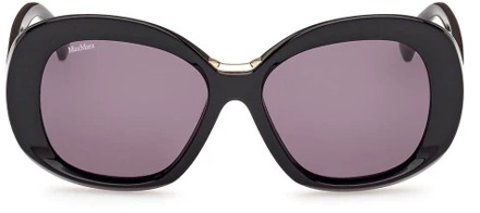Max Mara Stijlvolle zonnebril voor vrouwen Max Mara , Black , Dames - ONE Size