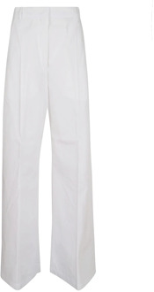 Max Mara Straight Trousers Max Mara , White , Dames - Xs,3Xs,2Xs,4Xs