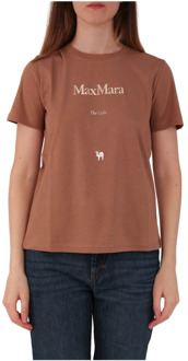 Max Mara T-Shirts Max Mara , Brown , Dames - S,Xs