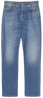 Max Mara Tijdloze Straight Jeans Max Mara , Blue , Dames - M,Xs