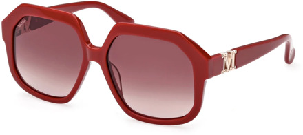 Max Mara Trendy zonnebril voor vrouwen Max Mara , Red , Dames - 57 MM