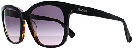 Max Mara Vierkant Dames Zwart Tortoise Rook Grijs Verloop MM0042 Logo9