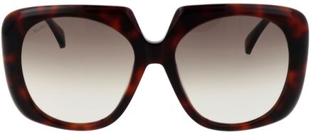 Max Mara Vierkante Frame Zonnebril Bruin - One Size