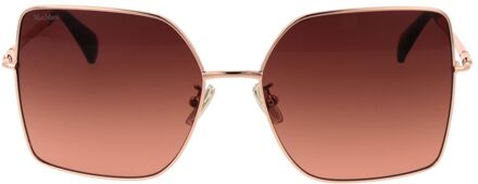 Max Mara Vierkante Zonnebril - maat Bruin