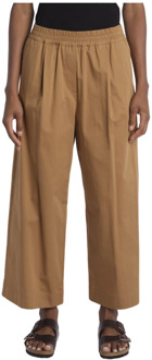 Max Mara Wide Trousers Max Mara , Brown , Dames - L,Xs,2Xs