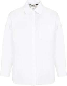 Max Mara Witte Katoenen Shirt Lodola Stijl Max Mara , White , Dames - Xs,2Xs