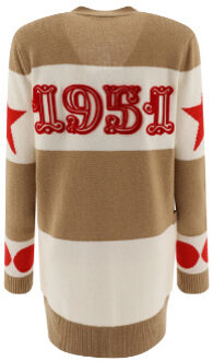 Max Mara Wol-kasjmiermix truien Bruin - XS