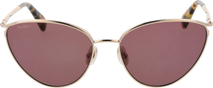 Max Mara Zonnebril MM0044 53E 56 Goud - One Size