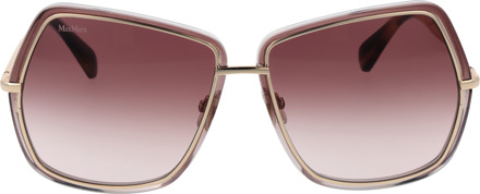 Max Mara Zonnebril MM0054 28F 61 Goud - One Size