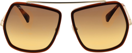Max Mara Zonnebril MM0060 48F 64 - maat Bruin